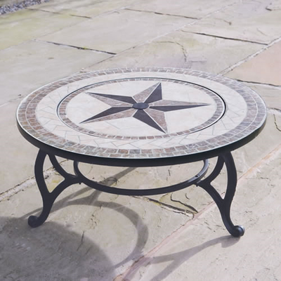 Beacon Star Tiled Coffee Table, Fire Pit & BBQ Outdoor Leisure True Shopping   