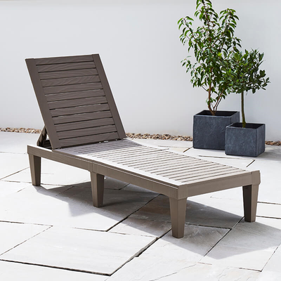 Sun Lounger Garden Furniture True Shopping Grey  