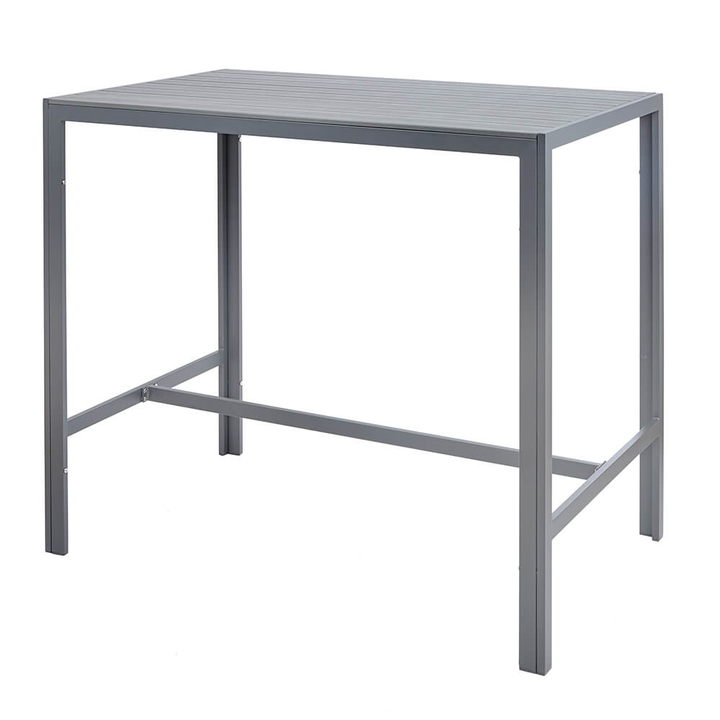 Grey Polywood Outdoor Bar Table