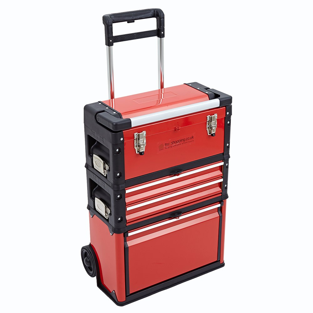 3in1 Trolley Tool Box Set (4 Drawers)