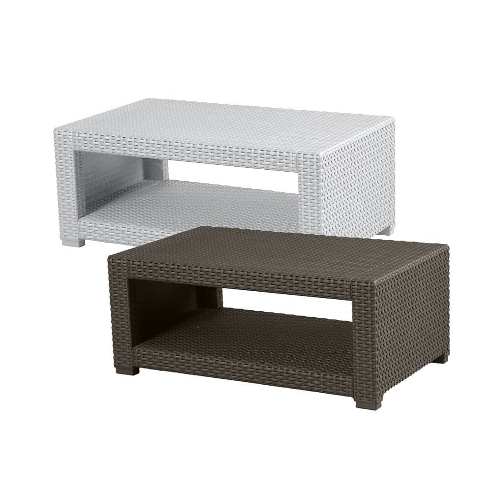 Rattan Rectangular Coffee Table Furniture Trueshopping