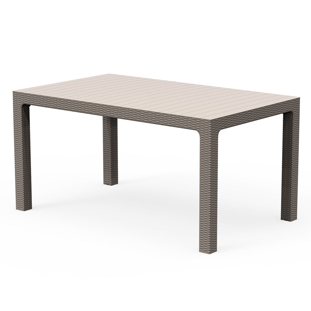 Outdoor Rattan Rectangular Dining Table Trueshopping