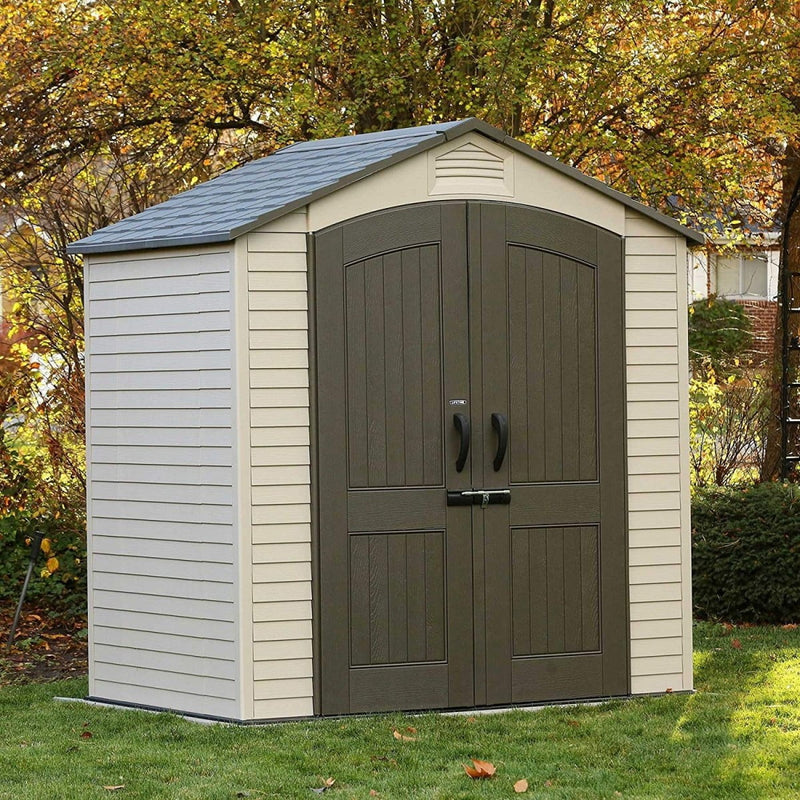 Lifetime 7ft X 4.5ft Heavy Duty Plastic Shed Plastic Sheds True Shopping   