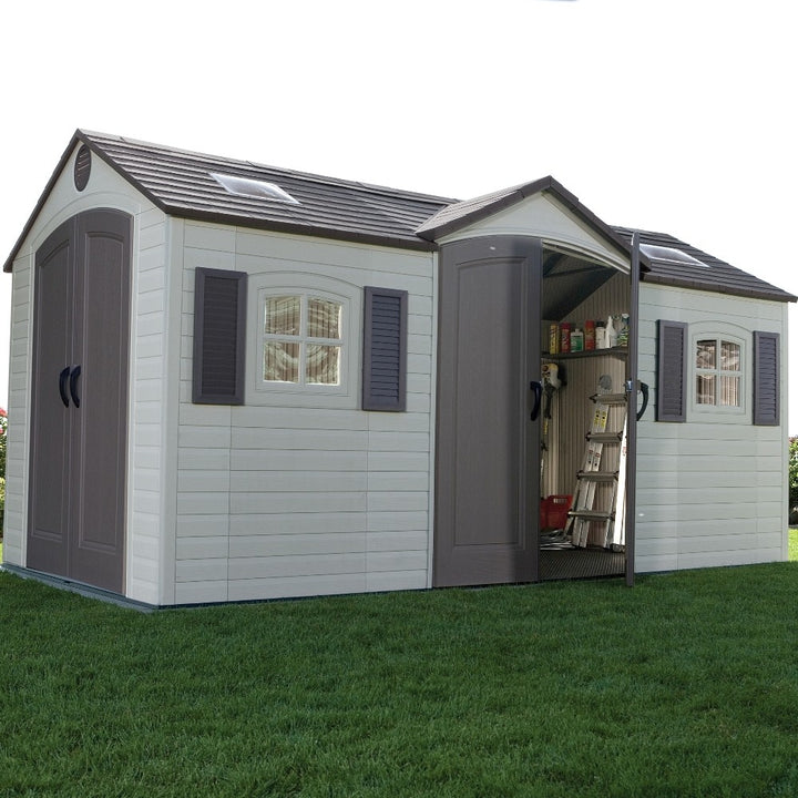 Lifetime 15ftx8ft Heavy Duty Plastic Shed