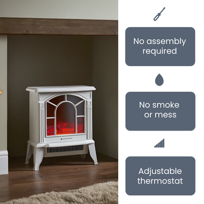 Freestanding Electric Fireplace Home heating True Shopping