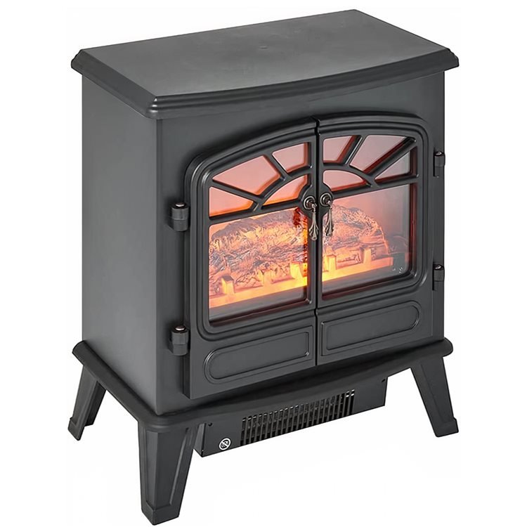 Mid Size Electric Stove Heater 1800W Double Door Home heating True Shopping   