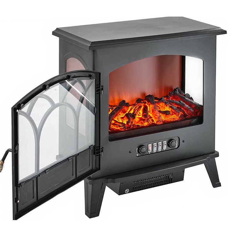 Large Panoramic Electric Stove Heater 1800W  True Shopping   