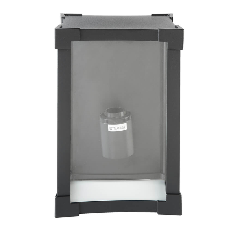 Biard Glass & Black Aluminium Outdoor Wall Light Lighting True Shopping   