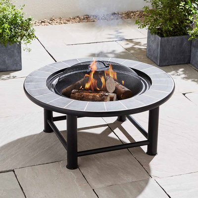 30 Tile Firepit Table Outdoor Leisure True Shopping   
