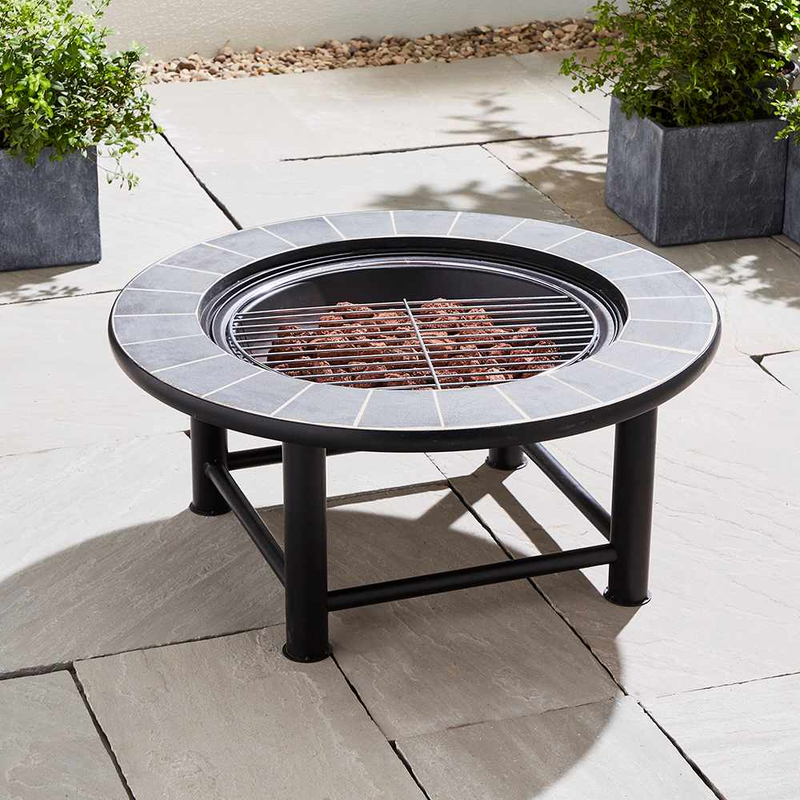 30 Tile Firepit Table Outdoor Leisure True Shopping   