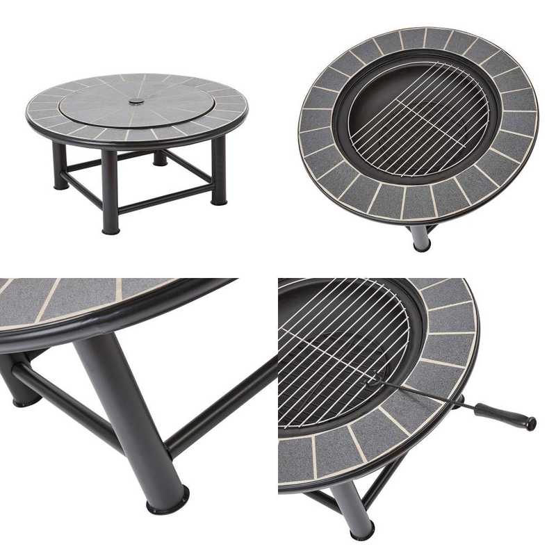 30 Tile Firepit Table Outdoor Leisure True Shopping   