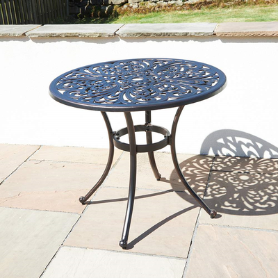 Cast Aluminium Round Table Garden Furniture True Shopping   