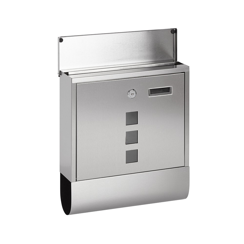 Lockable Steel Mail Box with Newspaper Slot Home True Shopping   