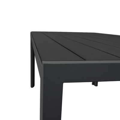 Malmö Polywood Outdoor Dining Table (Graphite) Garden Furniture True Shopping   