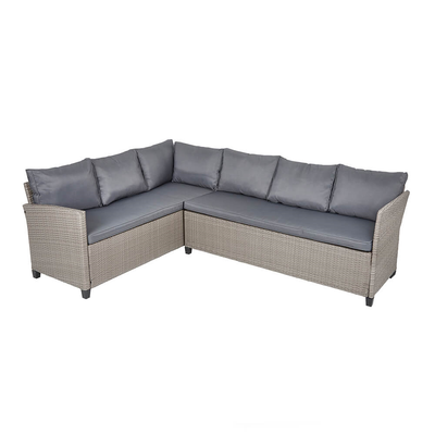 Rattan Corner Sofa Set with Dining Table Rattan Garden Furniture True Shopping   