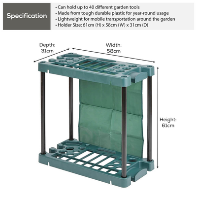 Garden Tool Storage Rack Garden Maintenance True Shopping   