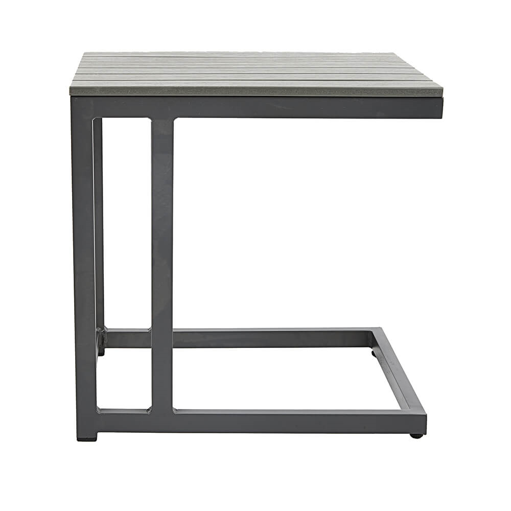Grey Polywood Outdoor Side Table Trueshopping