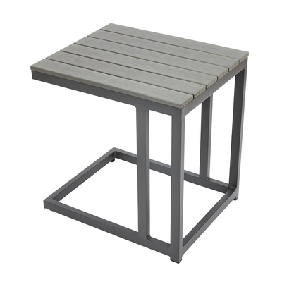 Grey Polywood Outdoor Side Table Garden Furniture True Shopping   