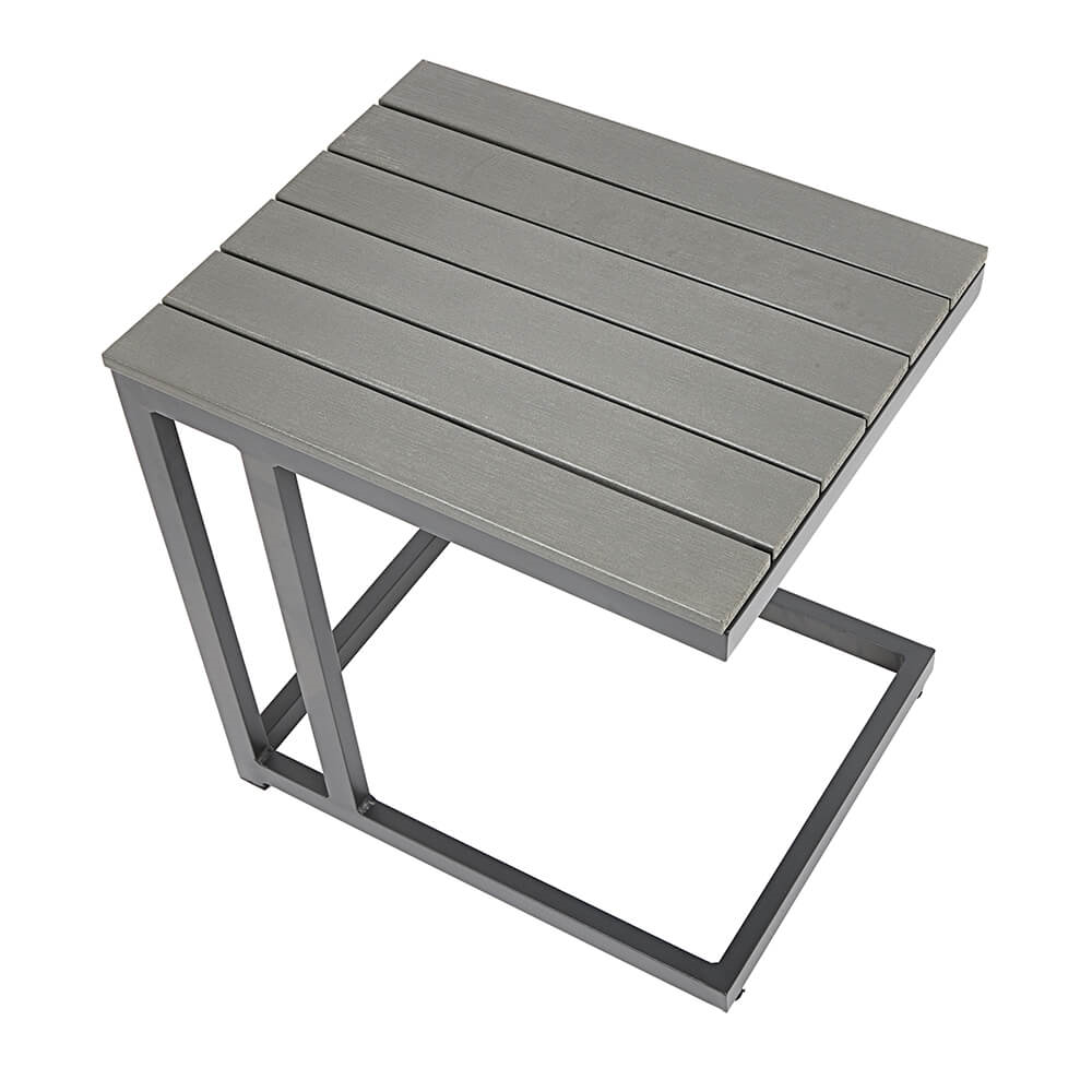 Grey Polywood Outdoor Side Table