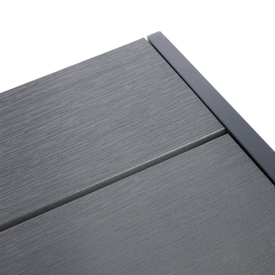 Grey Polywood Outdoor Square Table  True Shopping   