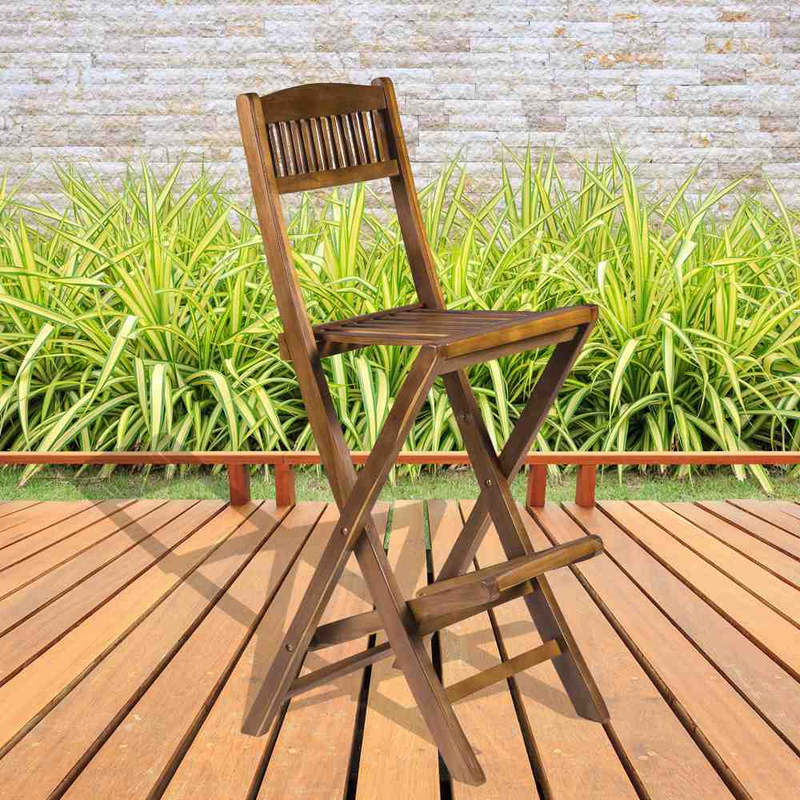 Sherford Teak Folding Bar Chair Garden Furniture True Shopping   