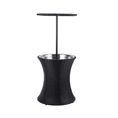 2-in-1 Rattan Ice Cooler & Table Garden Furniture True Shopping   