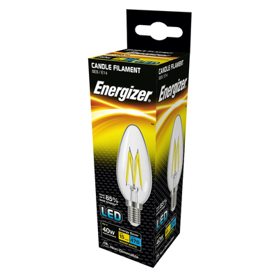 Energizer LED Candle Filament Bulb 4W (40W) Lighting True Shopping   
