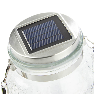 Solar Powered Glass Jar Lantern Light Lighting True Shopping   