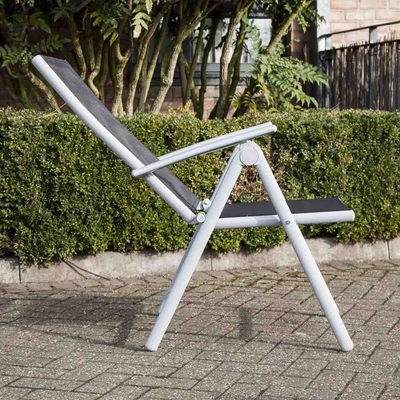 Folding Aluminium Dining Chair Garden Furniture True Shopping   
