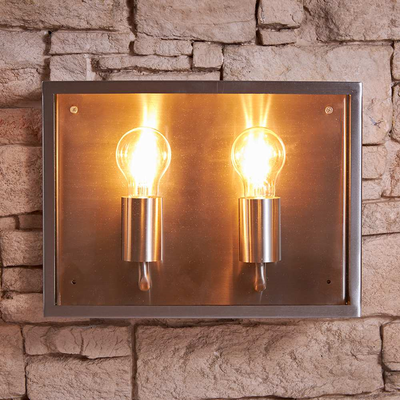 Biard Valbo Stainless Steel Twin Wall Light Lighting True Shopping   