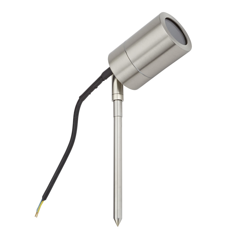 Stainless Steel Spike Light class I IP44 GU10 Lighting True Shopping   