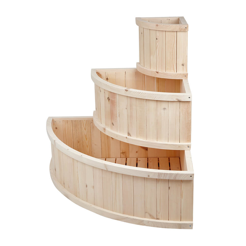 3-Tiered Wooden Cascade Planter Gardening True Shopping   