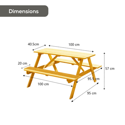 Children's Panda Picnic Bench/Table Garden Furniture True Shopping   