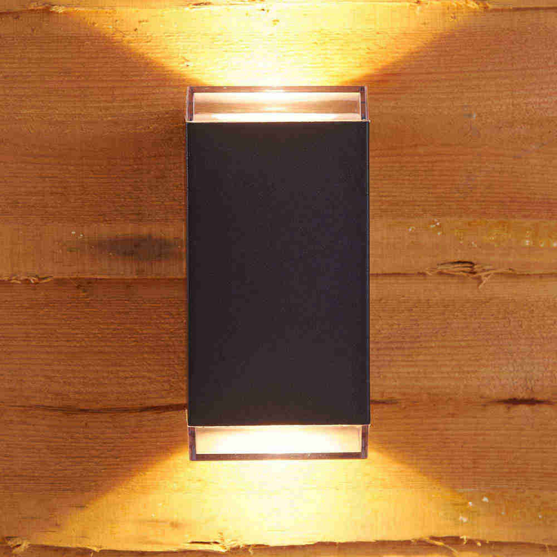 Modern Black Square Up/Down Light Lighting True Shopping   