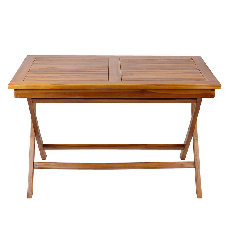 Rectangle Teak Folding Table Garden Furniture True Shopping   