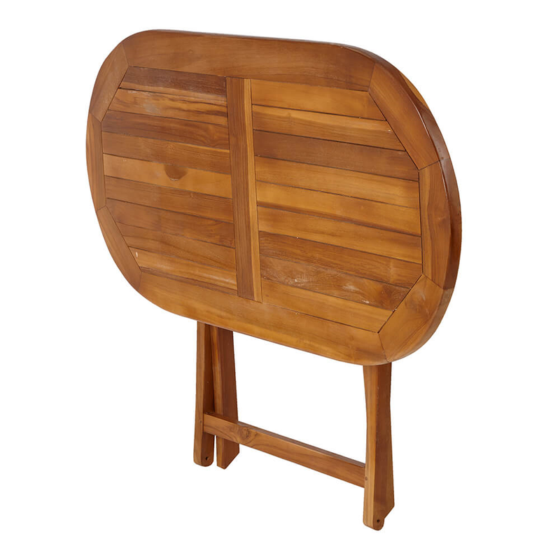 Oval Teak Folding Table  True Shopping   