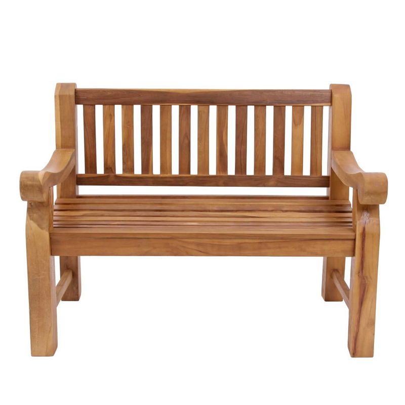 Kingsbridge Premium Teak 2-Seater Bench Garden Furniture True Shopping   