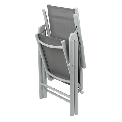 Adjustable Folding Garden Dining Chair (Grey) Garden Furniture True Shopping   