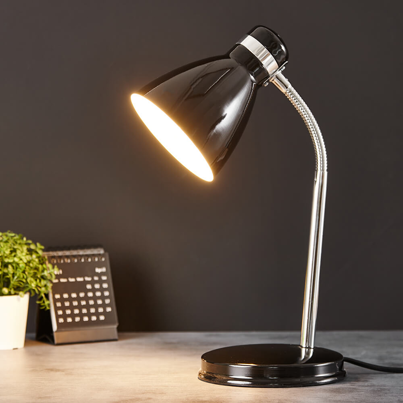 Black Metal Desk Lamp Lighting True Shopping   