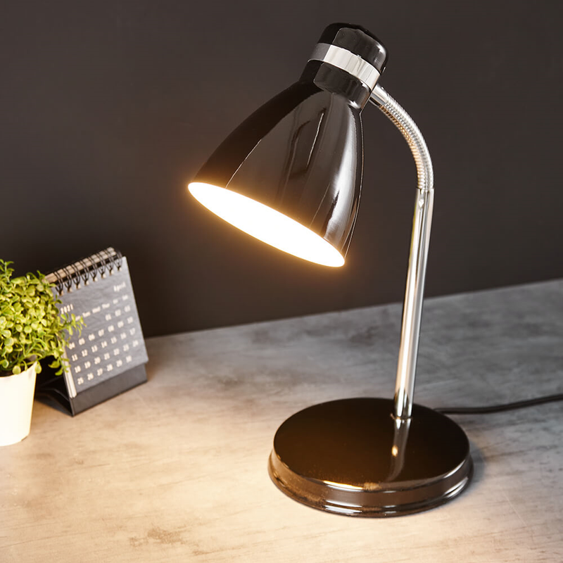 Black Metal Desk Lamp Lighting True Shopping   