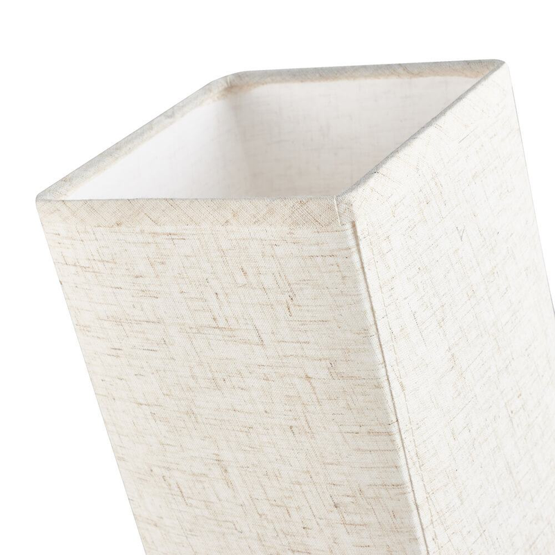 Square Bedside Table Lamp (Grey Shade) Lighting True Shopping   