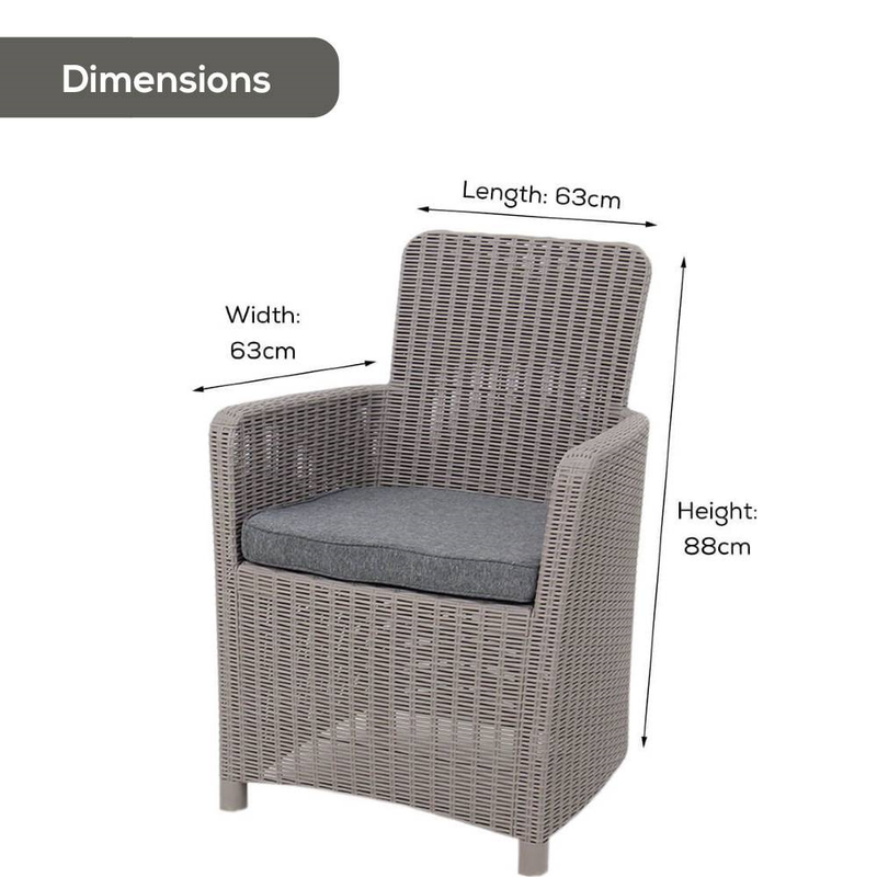 Gray wicker outdoor dining chairs deals