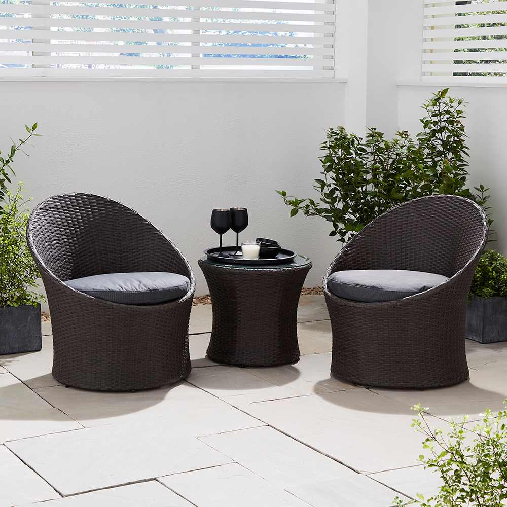 rattan egg chair set