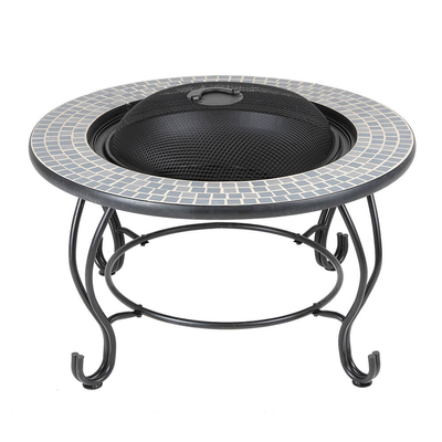 4-in-1 Ceramic Table, Fire Pit, BBQ & Ice Cooler Outdoor Leisure True Shopping   