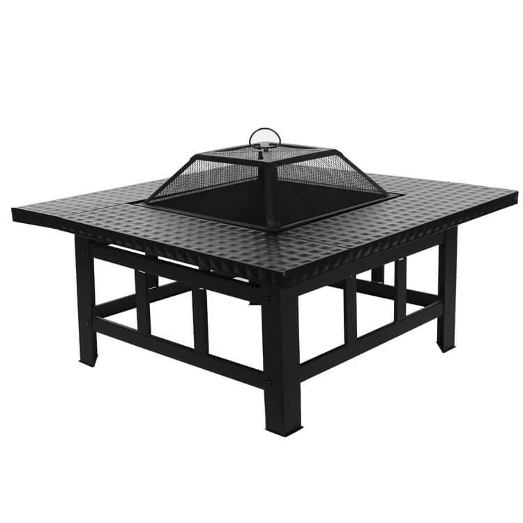 4-in-1 Fire Pit, Table, BBQ & Ice Cooler Outdoor Leisure True Shopping   