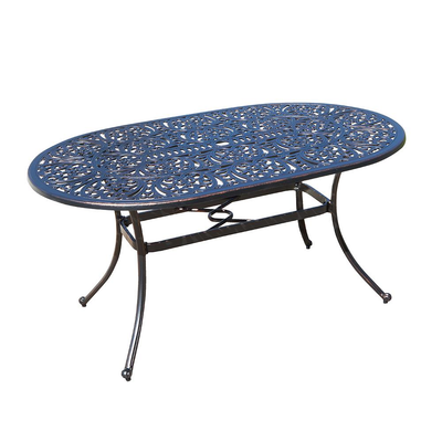 Cast Aluminium Oval Table Garden Furniture True Shopping   