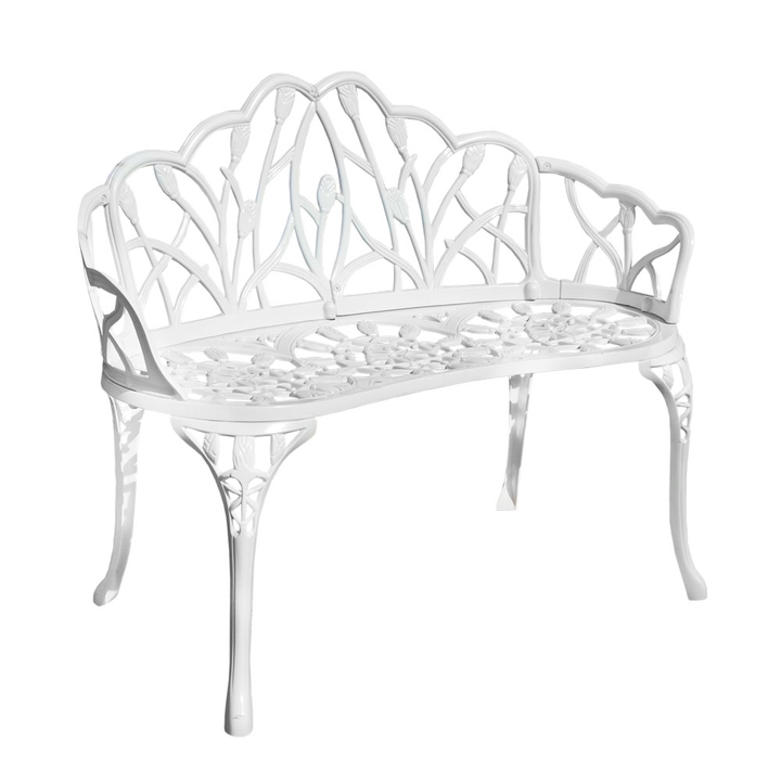 White Cast Aluminium Bench