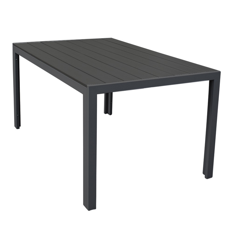 Malmö Polywood Outdoor Dining Table (Graphite) Garden Furniture True Shopping   