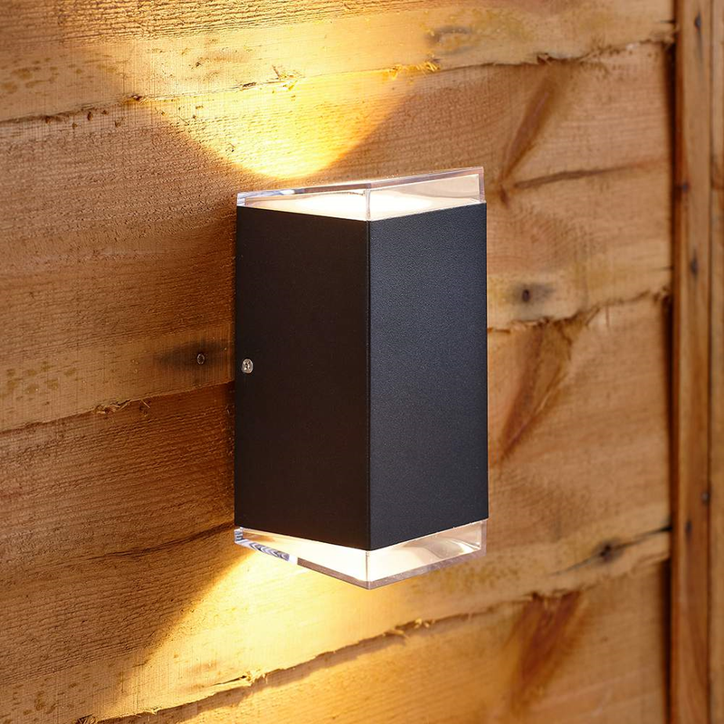 Modern Black Square Up/Down Light Lighting True Shopping   