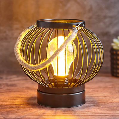 Cage Lantern with Edison Bulb Lighting True Shopping   